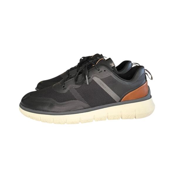 Mens Cole Haan Grand 360 Mesh Casual Sneakers Size 11 Black White - Picture 1 of 6